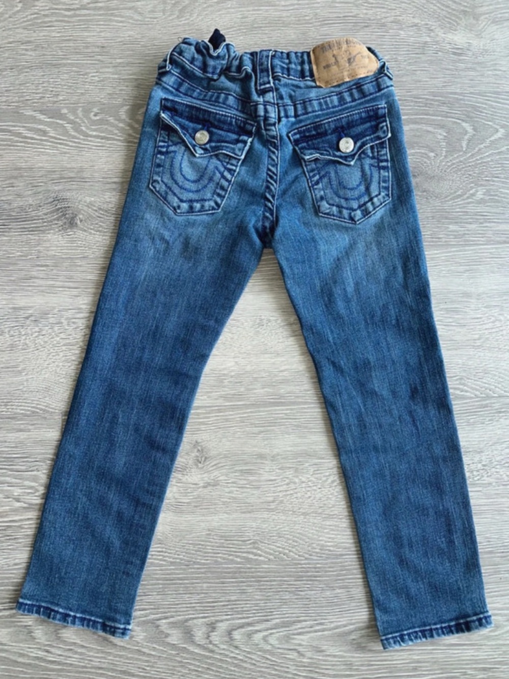True Religion Kids Youth Boys Girls Blue Denim Long Jeans Size 6